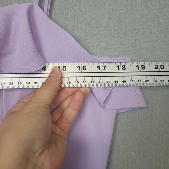 NWT Lulus Lively Evenings Lavender Strappy Tiered Maxi Dress XL Fairy Flowy - Picture 12 of 15